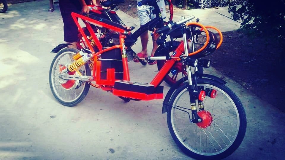 Hình ảnh chiếc xe đạp điện cực ngầu